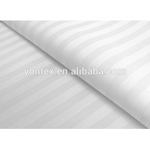 100% cotton 3cm stripe satin fabric for 5 star hotel